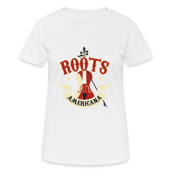 Bluegrass Roots Rock Americana - Frauen T-Shirt atmungsaktiv - Weiß - Vorne - AI Model Female 172 dark (172cm)