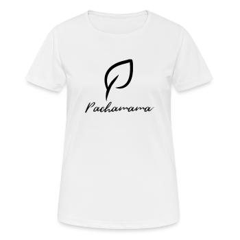 Pachamama déesse de la nature - mère de la terre - T-shirt respirant Femme - blanc - Devant - AI Model Female 172 dark (172cm)
