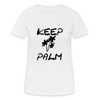 Keep palm - Women's Breathable T-Shirt - white - Front - AI Model Female 172 dark (172cm)