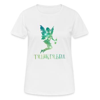 Trinkerbell Lustiges Shirt Damen Partygeschenk - Frauen T-Shirt atmungsaktiv - Weiß - Vorne - AI Model Female 172 dark (172cm)