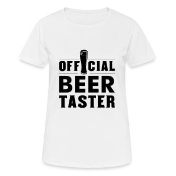 Offizieler Bier Verkoster Bierliebhaber - Frauen T-Shirt atmungsaktiv - Weiß - Vorne - AI Model Female 172 dark (172cm)
