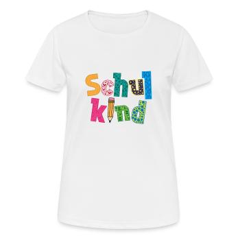 School child schooling - Women's Breathable T-Shirt - white - Front - AI Model Female 172 dark (172cm)