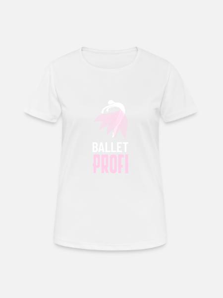 Ballet Professional Motif - Women's Breathable T-Shirt - white