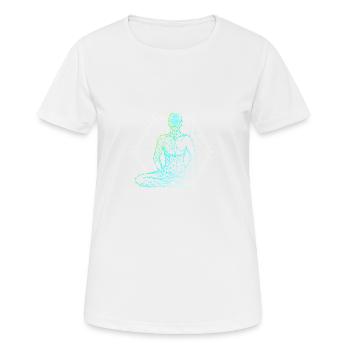 Geometry of Mind - Women's Breathable T-Shirt - white - Front - AI Model Female 172 dark (172cm)