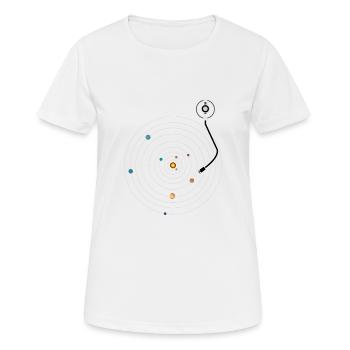 Univers mélodique - T-shirt respirant Femme - blanc - Devant - AI Model Female 172 dark (172cm)