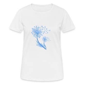 Pusteblume - Frauen T-Shirt atmungsaktiv - Weiß - Vorne - AI Model Female 172 dark (172cm)