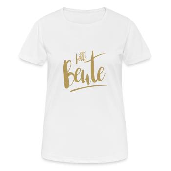 fette Beute - Frauen T-Shirt atmungsaktiv - Weiß - Vorne - AI Model Female 172 dark (172cm)