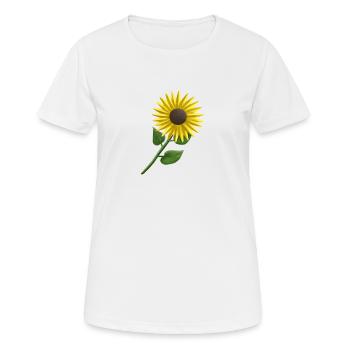 Tournesol tournesol tournesol flower power - T-shirt respirant Femme - blanc - Devant - AI Model Female 172 dark (172cm)