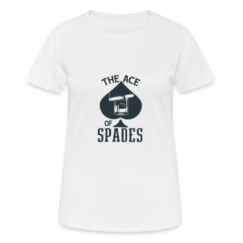 The Ace of Spades - Women's Breathable T-Shirt - white - Front - AI Model Female 172 dark (172cm)