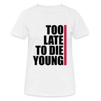 The Young Text - Women's Breathable T-Shirt - white - Front - AI Model Female 172 dark (172cm)