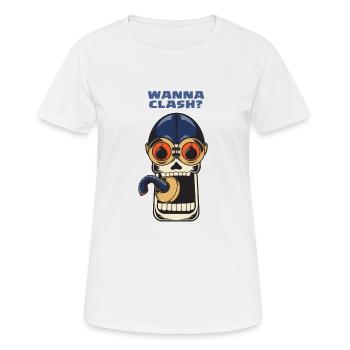 Wanna Clash Arena Royale Clans - Women's Breathable T-Shirt - white - Front - AI Model Female 172 dark (172cm)