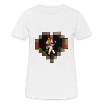 Unicorn heart - Women's Breathable T-Shirt - white - Front - AI Model Female 172 dark (172cm)