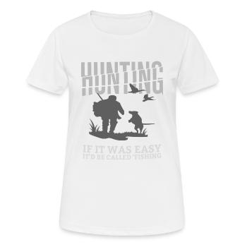 Chasse association de chasse chien förster natur - T-shirt respirant Femme - blanc - Devant - AI Model Female 172 dark (172cm)