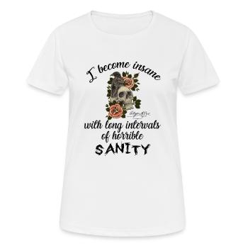 Horrible Sanity | Edgar Allan Poe - Women's Breathable T-Shirt - white - Front - AI Model Female 172 dark (172cm)