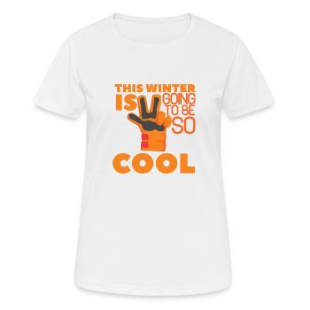 Winter - Women's Breathable T-Shirt - white - Front - AI Model Female 172 dark (172cm)