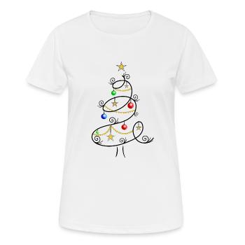 Fir tree christmas tree christmas tree christmas - Women's Breathable T-Shirt - white - Front - AI Model Female 172 dark (172cm)