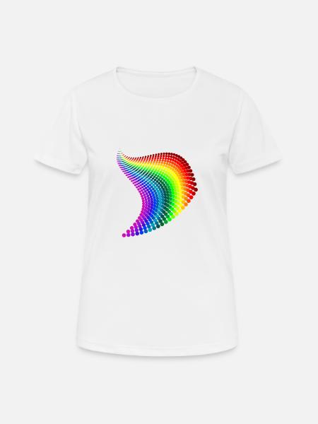 rainbow - Women's Breathable T-Shirt - white