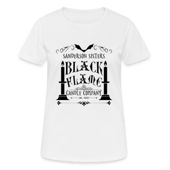 Sanderson Schwestern schwarze Flamme Kerze Co. - Frauen T-Shirt atmungsaktiv - Weiß - Vorne - AI Model Female 172 dark (172cm)