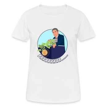 BRRRRRR .... imprimante d'argent aller au marché boursier FED JP - T-shirt respirant Femme - blanc - Devant - AI Model Female 172 dark (172cm)