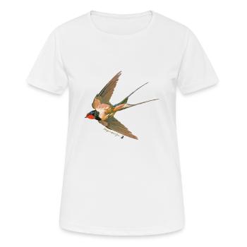 Avaler illustration avec inscription - T-shirt respirant Femme - blanc - Devant - AI Model Female 172 dark (172cm)