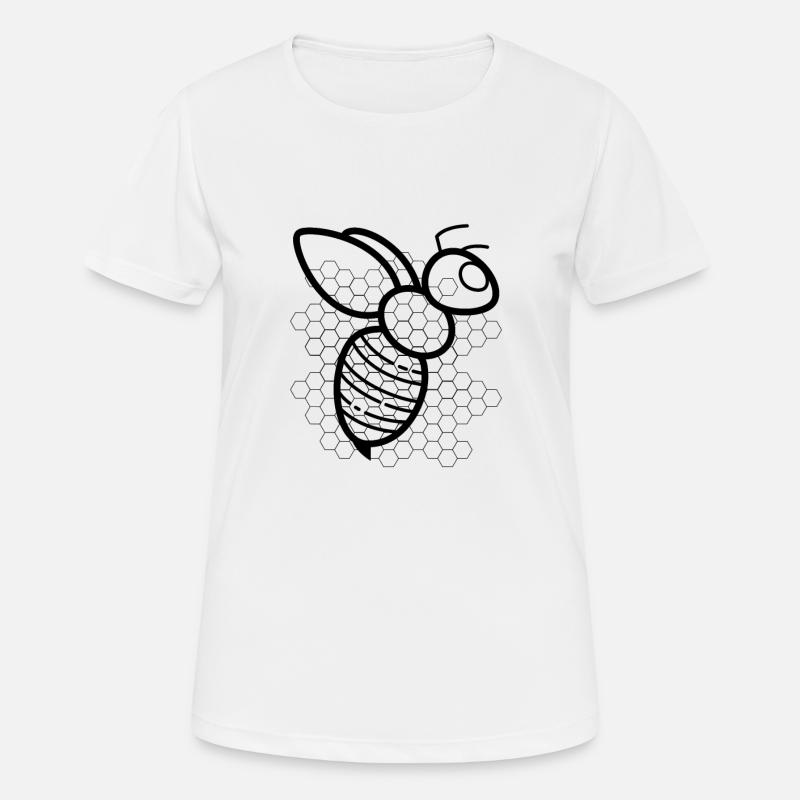 bee - Women's Breathable T-Shirt - white