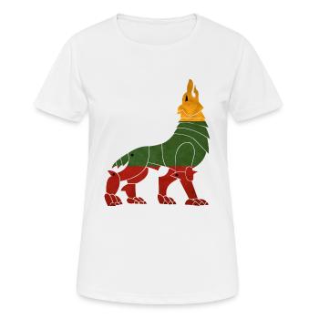 Lietuva Iron Wolf - Frauen T-Shirt atmungsaktiv - Weiß - Vorne - AI Model Female 172 dark (172cm)
