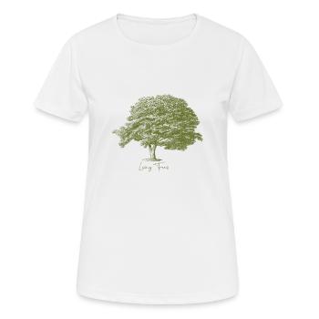 Loving Trees - T-shirt respirant Femme - blanc - Devant - AI Model Female 172 dark (172cm)