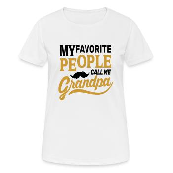Grandpa - grandpa - Women's Breathable T-Shirt - white - Front - AI Model Female 172 dark (172cm)
