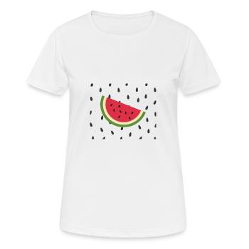Watermelon - Women's Breathable T-Shirt - white - Front - AI Model Female 172 dark (172cm)