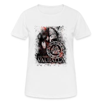 viking Rendez-vous à Valhalla - T-shirt respirant Femme - blanc - Devant - AI Model Female 172 dark (172cm)