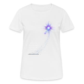 Étoile filante - T-shirt respirant Femme - blanc - Devant - AI Model Female 172 dark (172cm)