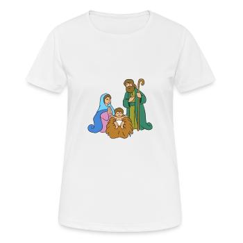 Holy Family - Women's Breathable T-Shirt - white - Front - AI Model Female 172 dark (172cm)