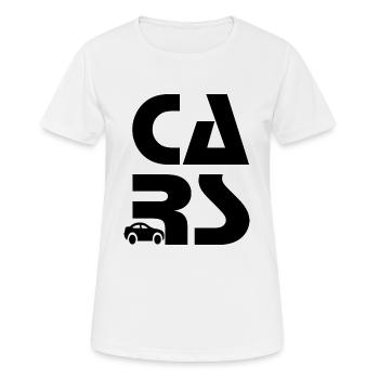 Voiture voiture - T-shirt respirant Femme - blanc - Devant - AI Model Female 172 dark (172cm)