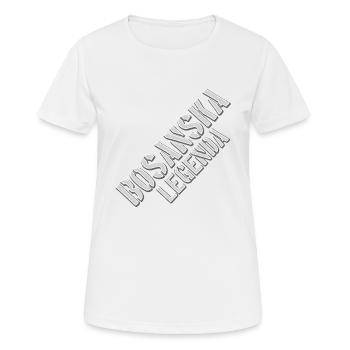 Bosna i Hercegovina Bosanska Legenda - Frauen T-Shirt atmungsaktiv - Weiß - Vorne - AI Model Female 172 dark (172cm)