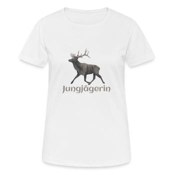 Deer - young hunter - Women's Breathable T-Shirt - white - Front - AI Model Female 172 dark (172cm)