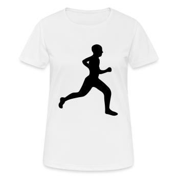 Coureur - T-shirt respirant Femme - blanc - Devant - AI Model Female 172 dark (172cm)