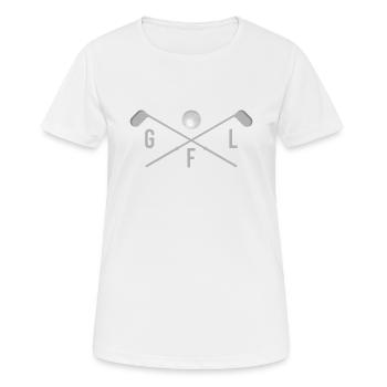 Golf golf clubs golf - Women's Breathable T-Shirt - white - Front - AI Model Female 172 dark (172cm)
