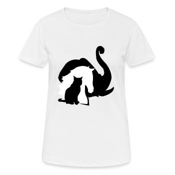 Elephant Horse Cat Animals Design - Women's Breathable T-Shirt - white - Front - AI Model Female 172 dark (172cm)