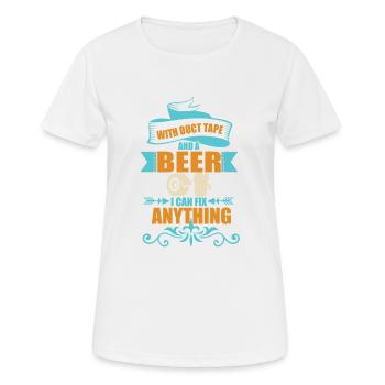 Fun fun with beer - Women's Breathable T-Shirt - white - Front - AI Model Female 172 dark (172cm)