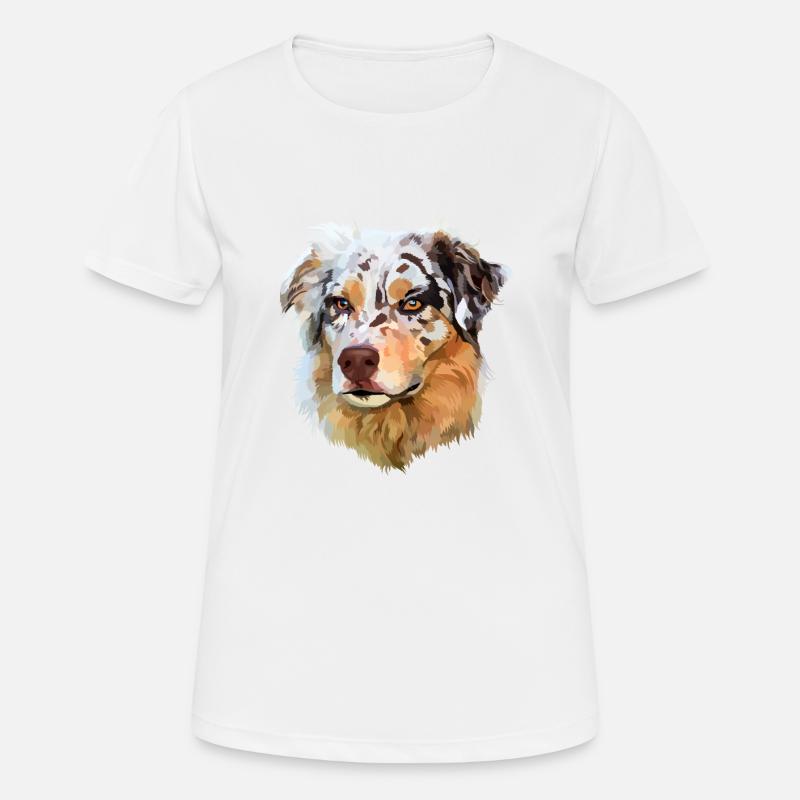Australian Shepherd - Women's Breathable T-Shirt - white