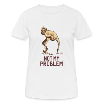 kopf in den Sand stecken - Frauen T-Shirt atmungsaktiv - Weiß - Vorne - AI Model Female 172 dark (172cm)