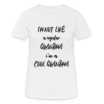 cool grandma gift-cool grandma quote funny-grandma - Women's Breathable T-Shirt - white - Front - AI Model Female 172 dark (172cm)