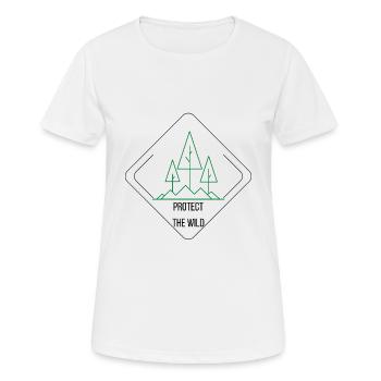 Naturliebhaber Waldfreund Wanderbursche - Frauen T-Shirt atmungsaktiv - Weiß - Vorne - AI Model Female 172 dark (172cm)