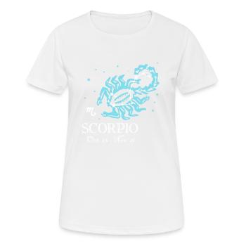 Skorpion die Skorpion-Konstellation - Frauen T-Shirt atmungsaktiv - Weiß - Vorne - AI Model Female 172 dark (172cm)