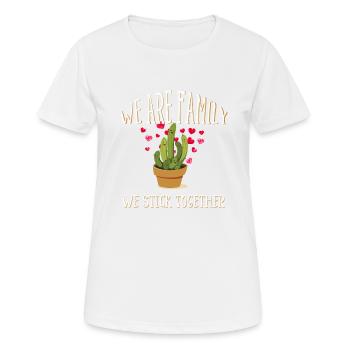 we are family, we stick together - T-shirt respirant Femme - blanc - Devant - AI Model Female 172 dark (172cm)
