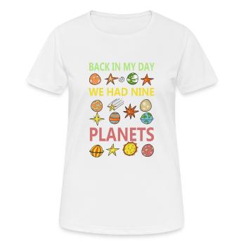 planets - T-shirt respirant Femme - blanc - Devant - AI Model Female 172 dark (172cm)