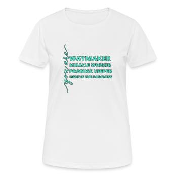 Waymaker & Christian Clothing - Women's Breathable T-Shirt - white - Front - AI Model Female 172 dark (172cm)