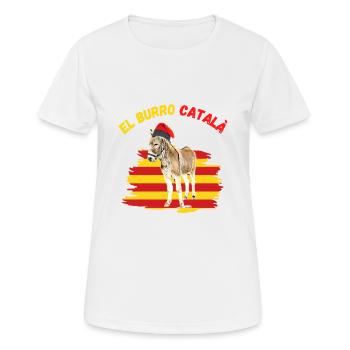 Ane Catalan - T-shirt respirant Femme - blanc - Devant - AI Model Female 172 dark (172cm)