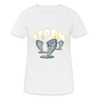 Angry Tornado Storm Chaser - T-shirt respirant Femme - blanc - Devant - AI Model Female 172 dark (172cm)