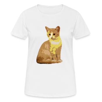 Cats Cat - Women's Breathable T-Shirt - white - Front - AI Model Female 172 dark (172cm)